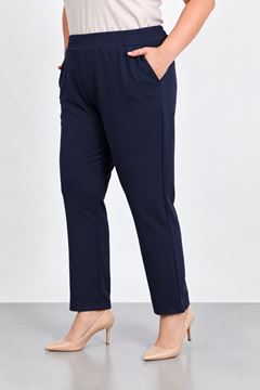 Immagine di STRETCH STRAIGHT LEG TAILORED TROUSERS ELASTICATED WAIST